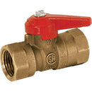 1/2in. Brass Gas Shut-Off Valve - 1/2in. FIP x 1/2in. FIP - Model