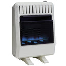 Avenger Dual Fuel Ventless Blue Flame Gas Space Heater With Blower and Base Feet - 20,000 BTU, T-Stat Control - Model