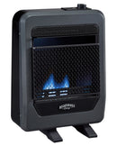 Bluegrass Living Propane Gas Vent Free Blue Flame Gas Space Heater With Base Feet - 10,000 BTU, T-Stat Control - Model