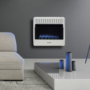Avenger Dual Fuel Ventless Blue Flame Gas Space Heater With Base Feet - 30,000 BTU, T-Stat Control - Model