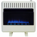 Avenger Dual Fuel Ventless Blue Flame Gas Space Heater With Blower and Base Feet - 30,000 BTU, T-Stat Control - Model