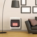 ProCom Dual Fuel Ventless Infrared Plaque Heater - 20,000 BTU, T-Stat Control - Model