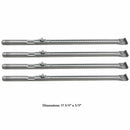Avenger CBRK-1 Universal BBQ Burner Repair Kit Includes Stainless Heat Plate Tent Shields, Grill Burners and Adjustable Crossover Tubes - Replacement for Char-Broil Performance 475 4 Burner 463673517, 463673017, 463376018P2, 463376117 Gas Grills