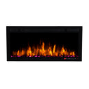 Bluegrass Living Slimline 36 Inch Wall Mount and Recessed Electric Fireplace - Model