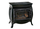Duluth Forge Dual Fuel Ventless Gas Stove - 26,000 BTU, Remote Control, Gloss Black Finish - Model