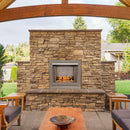 Duluth Forge Vent Free Stainless Outdoor Gas Fireplace Insert With Crystal Fire Glass Media - 24,000 BTU - Model