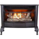 ProCom Ventless Dual Fuel Gas Stove - 25,000 BTU, Remote Control, Black Finish - Model