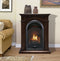 ProComDual Fuel Ventless Gas Fireplace System - 10,000 BTU, T-Stat Control, Chocolate Finish - Model# FS100T-CH