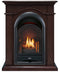 ProComDual Fuel Ventless Gas Fireplace System - 10,000 BTU, T-Stat Control, Chocolate Finish - Model