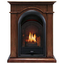 ProCom Dual Fuel Ventless Gas Fireplace System - 10,000 BTU, T-Stat Control, Toasted Almond Finish - Model
