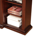 ProCom Dual Fuel Ventless Gas Fireplace System - 10,000 BTU, T-Stat Control, Chocolate Finish with Shelves - Model