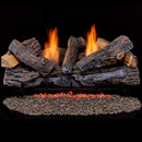 Duluth Reconditioned Forge Ventless Dual Fuel Gas Log Set - 30 in. Berkshire Stacked Oak - Remote Control - DLS-30R-2-R