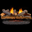 Duluth Forge Reconditioned Vent Free Dual Fuel Log Set - 30 in. Split Red Oak - T-Stat Control - DLS-30T-1-R