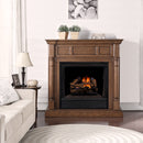 Duluth Reconditioned Forge Ventless Propane Gas Log Set - 18 in. Split Red Oak - Manual Control - DLS-L18M-1-R