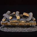 Duluth Forge Reconditioned Ventless Natural Gas Log Set - 24 in. Split Red Oak 33,000 BTU - Manual Control - DLS-N24M-1-R