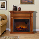 Duluth Forge Full Size Electric Fireplace - Remote Control, Apple Spice Finish - Model