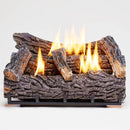 Duluth Forge Ventless Natural Gas Log Set - 22 in. Winter Oak, 32,000 BTU, Thermostat Control - Model