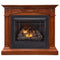 Duluth Forge Dual Fuel Ventless Gas Fireplace With Mantel - 32,000 BTU, Remote Control, Heritage Cherry Finish - Model# FDI32R-M-HC