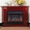 ProCom Deluxe Electric Corner Fireplace With Remote Control - Cherry Finish, Model# SFE24REC6-C