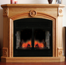 ProCom Full Size Deluxe Electric Fireplace With Remote Control - Oak Finish, Model