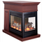 ProCom Full Size Electric Peninsula Fireplace With Remote Control - Coffee Glaze Finish, Model# SPE28RE-CG