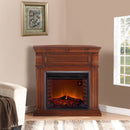 Duluth Forge Full Size Electric Fireplace - Remote Control, Chestnut Oak Finish - Model