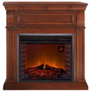 Duluth Forge Full Size Electric Fireplace - Remote Control, Chestnut Oak Finish - Model