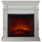 Duluth Forge Full Size Electric Fireplace - Remote Control, Antique White Finish - Model# EL1350-2-AW