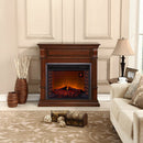 Duluth Forge Full Size Electric Fireplace - Remote Control, Auburn Cherry Finish - Model