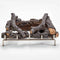 Concrete Log Set with Stainless Fireplace Grate for 450 Series Fireplace Insert - Model# LS450SS-G