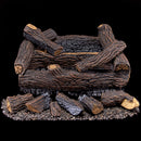 Duluth Forge Ventless Dual Fuel Gas Log Set - Size_18 in. Stacked Red Oak, 30,000 BTU, Remote Control - Model