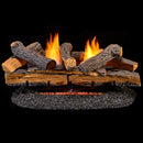 Duluth Forge Ventless Dual Fuel Gas Log Set - 30 in. Berkshire Split Oak, 33,000 BTU, Remote Control - Model