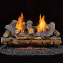 Duluth Forge Ventless Propane Gas Log Set - 24 in. Split Red Oak, 33,000 BTU, Manual Control - Model