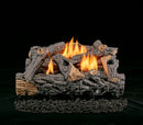 Lost River Ventless Dual Fuel Gas Log Set - 24in. Traditional Oak, Remote Control - 32,000 BTU - Model