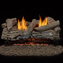 Bluegrass Living Vent Free Natural Gas Log Set - 24 Inch Traditional Oak, 32,000 BTU, Remote Control - Model