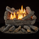 Bluegrass Living Vent Free Natural Gas Log Set - 18 Inch Traditional Oak, 30,000 BTU, Remote Control - Model