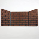 Sandstone Ceramic Fiber Brick Panel for 450 Series Outdoor Fireplace Insert - Model