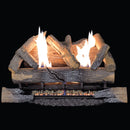 Duluth Forge Ventless Natural Gas Log Set - 24 in. Split Bark, 33,000 BTU, Manual Control - Model