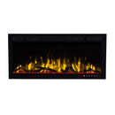 Bluegrass Living Slimline 36 Inch Wall Mount and Recessed Electric Fireplace - Model