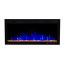 Bluegrass Living Slimline 36 Inch Wall Mount and Recessed Electric Fireplace - Model