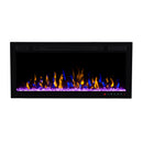 Bluegrass Living Slimline 36 Inch Wall Mount and Recessed Electric Fireplace - Model