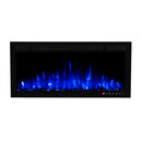 Bluegrass Living Slimline 36 Inch Wall Mount and Recessed Electric Fireplace - Model