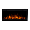Bluegrass Living Slimline 36 Inch Wall Mount and Recessed Electric Fireplace - Model