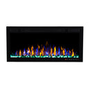 Bluegrass Living Slimline 36 Inch Wall Mount and Recessed Electric Fireplace - Model