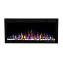 Bluegrass Living Slimline 36 Inch Wall Mount and Recessed Electric Fireplace - Model