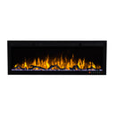 Bluegrass Living Slimline 50 Inch Wall Mount and Recessed Electric Fireplace - Model