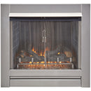 Duluth Forge Outdoor Fireplace Insert With Concrete Log Set and Slate Gray Brick Fiber Liner - Model