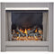 Duluth Forge Outdoor Fireplace Insert With Concrete Log Set and Slate Gray Brick Fiber Liner - Model# DF450SS-L-SG