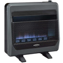 Bluegrass Living Propane Gas Vent Free Blue Flame Gas Space Heater With Blower and Base Feet - 30,000 BTU, T-Stat Control - Model