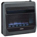Bluegrass Living Propane Gas Vent Free Blue Flame Gas Space Heater With Blower and Base Feet - 30,000 BTU, T-Stat Control - Model